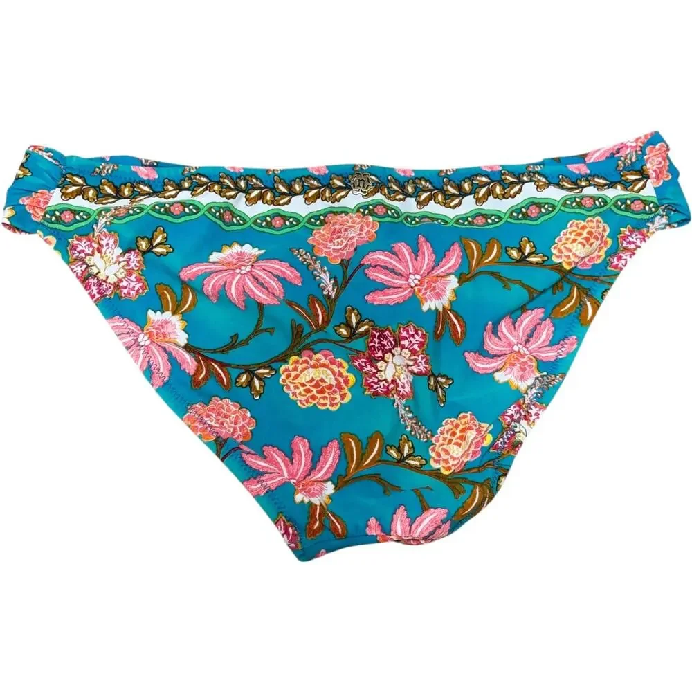 Nanette Lepore Polynesian Floral Tankini 2-Piece Swimsuit Blue Pink 6